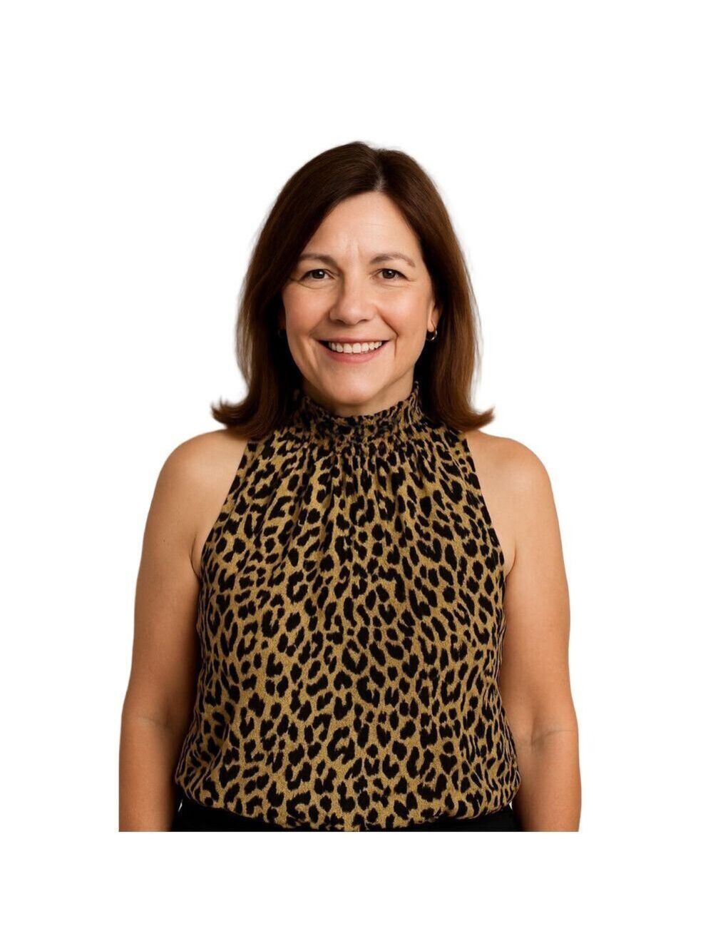 A. Byer Cheetah Print Top